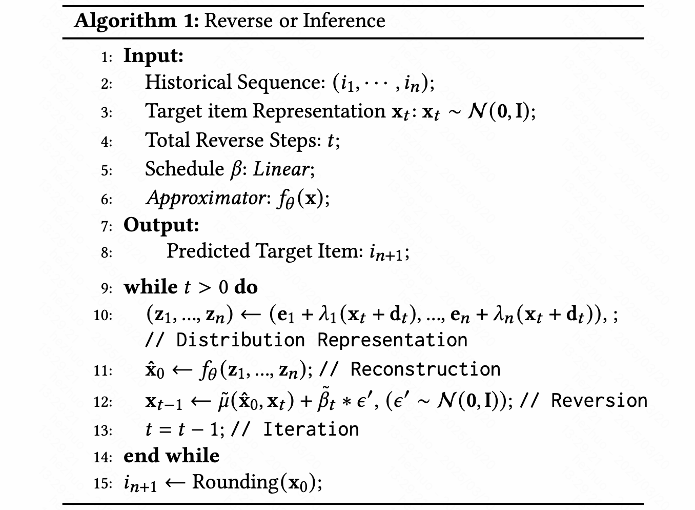 Diffusion Model for Sequential Recommendation - Zhuo / Personal Homepage