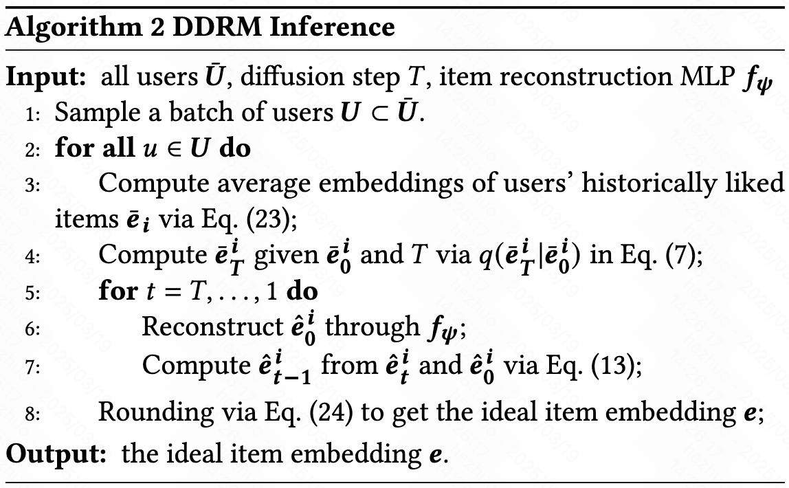 Diffusion Model for Sequential Recommendation - Zhuo / Personal Homepage